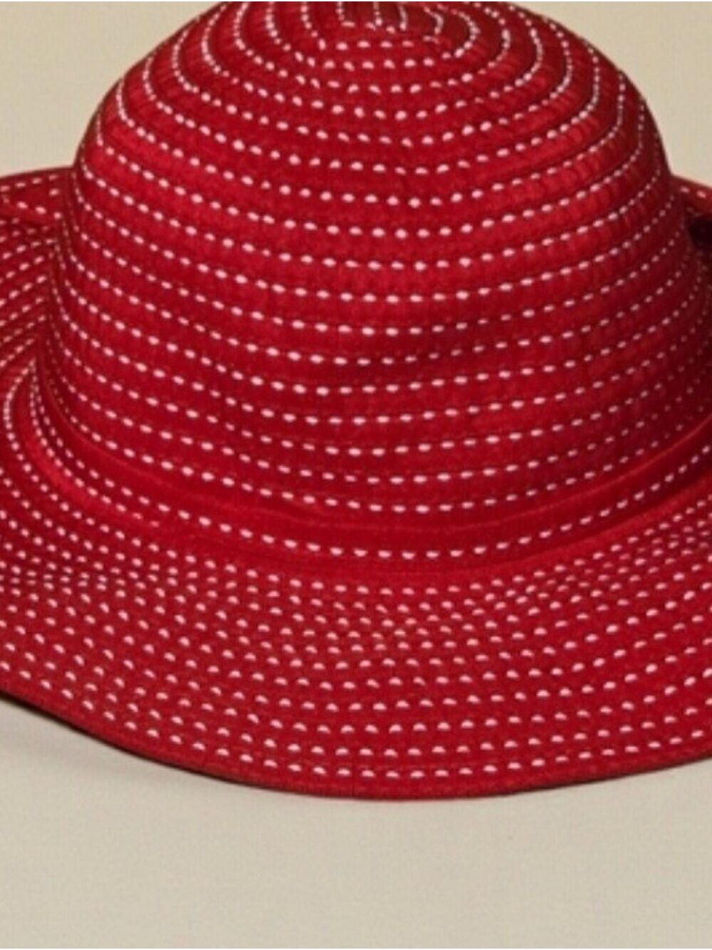 Sun Hat - Red And White - Picture 10 of 17